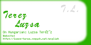 terez luzsa business card